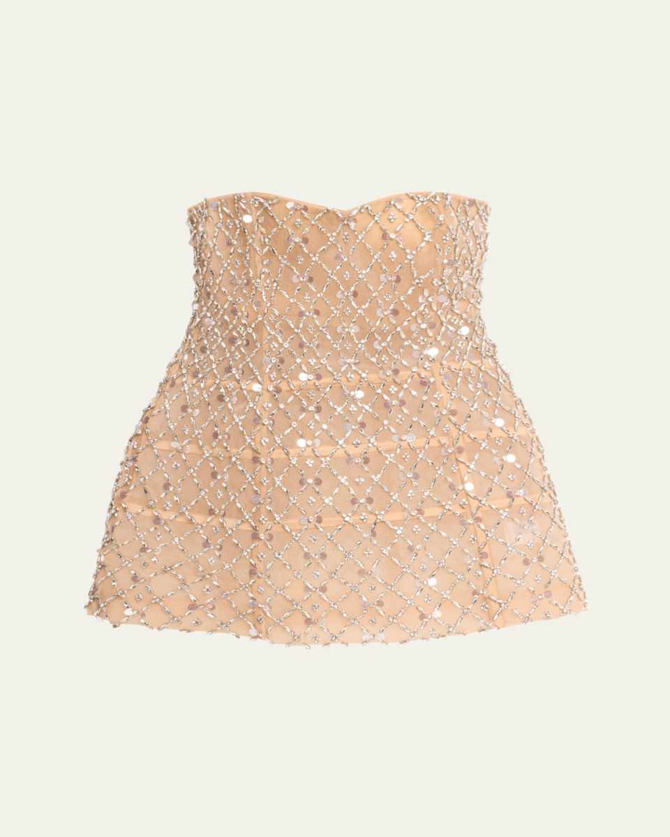 Kathleen Crystal-Embellished Dress